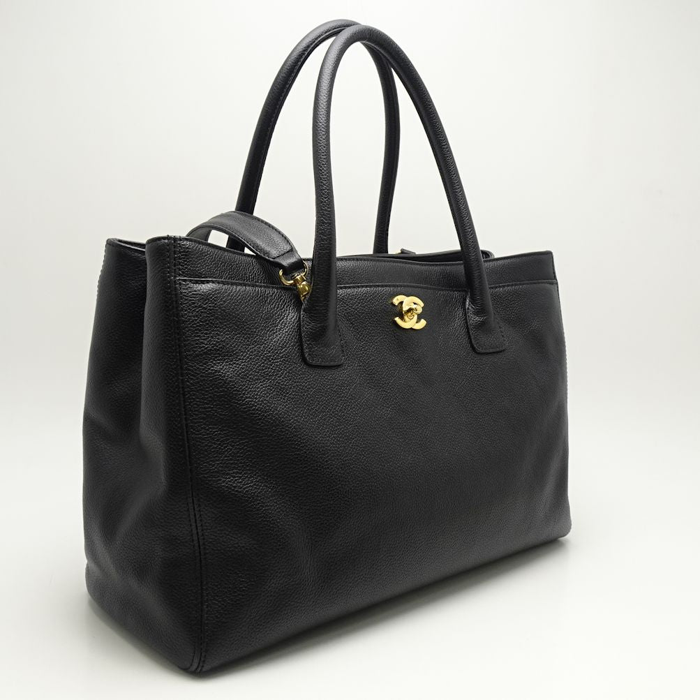 Chanel Executive Tote Bag Soft Caviar Skin Black