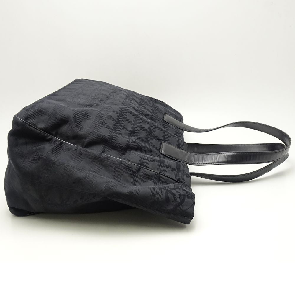 Chanel New Travel Line Tote Bag MM x Leather Nylon