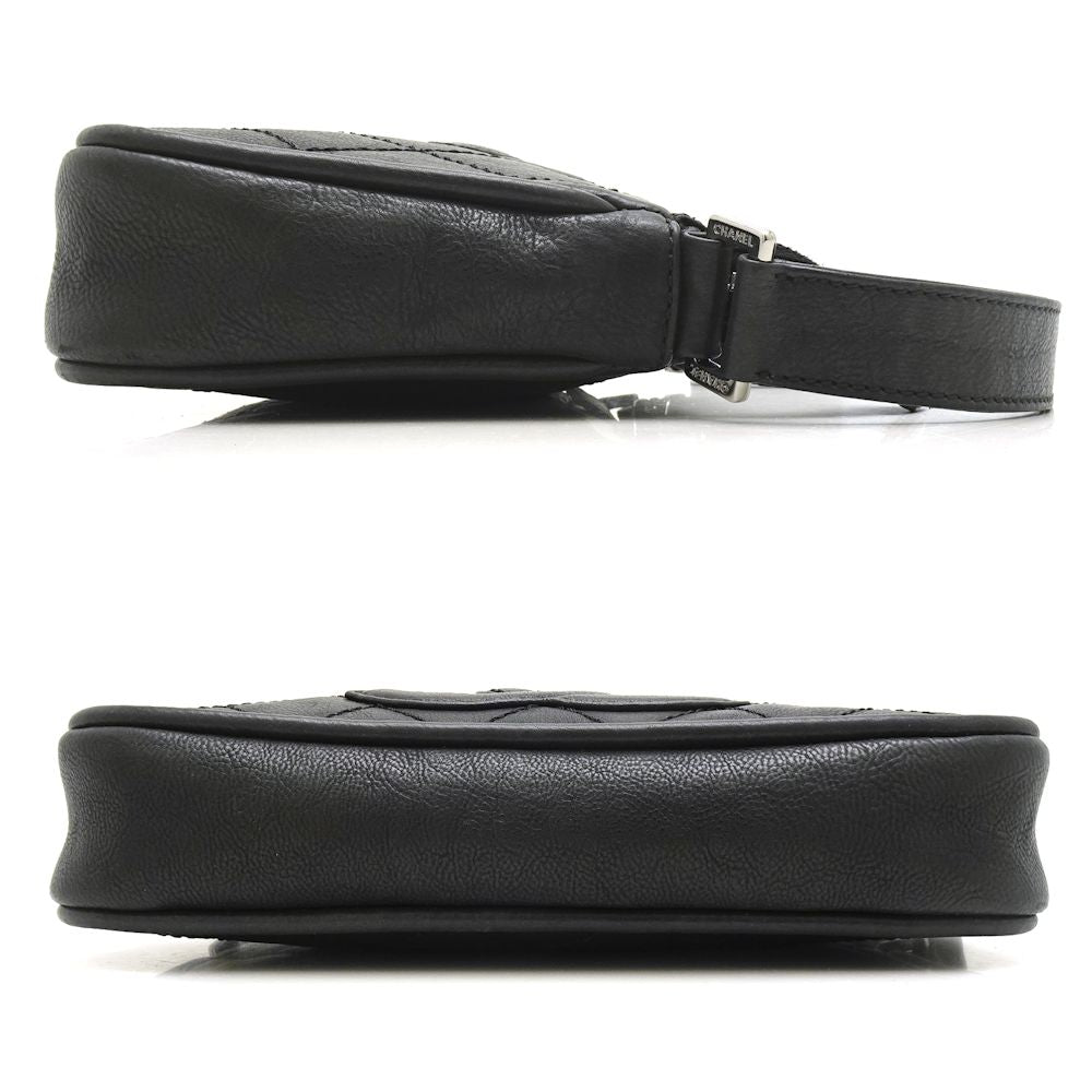 Chanel One Shoulder Bag Leather Matelasse