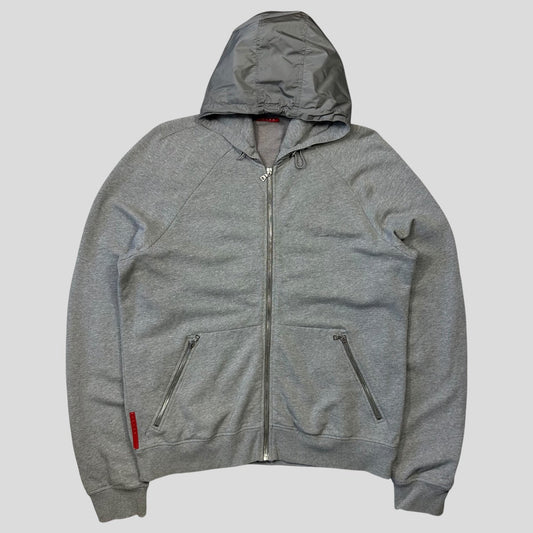 Prada Handbag Sport Hooded -up Hoodie Jacket - XXL Nylon Zip
