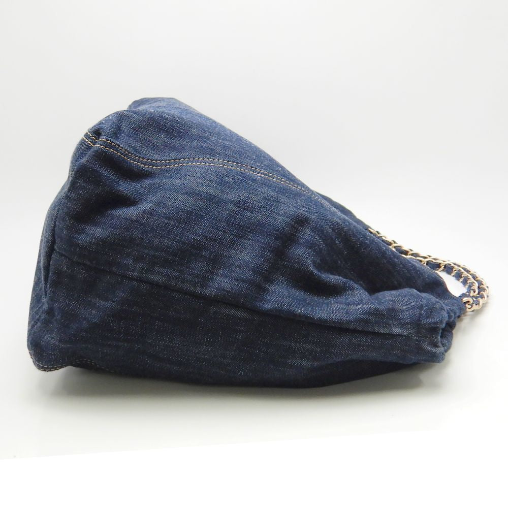 Chanel Cococabas PM Indigo Shoulder Tote Denim Blue Shoulder Bag