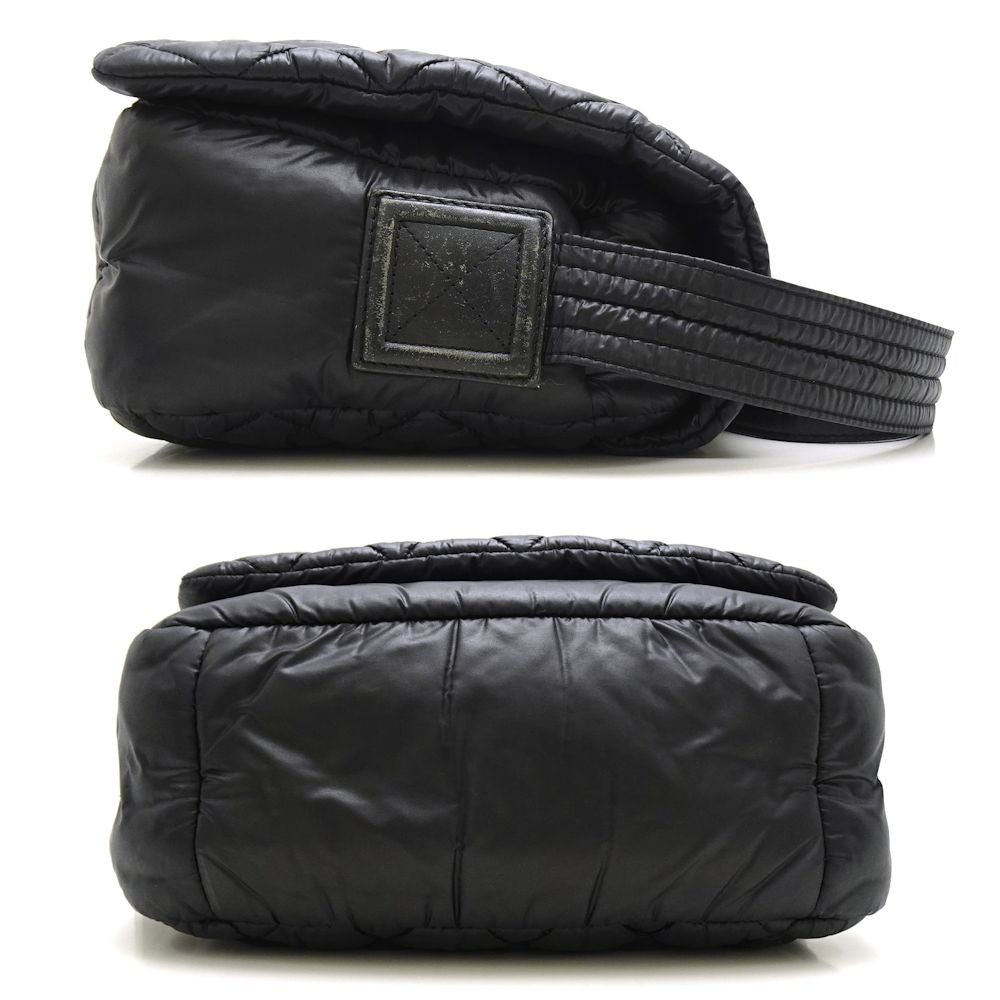 Chanel Coco Coon Shoulder Bag Small Crossbody x Leather Nylon Crossbody Bag