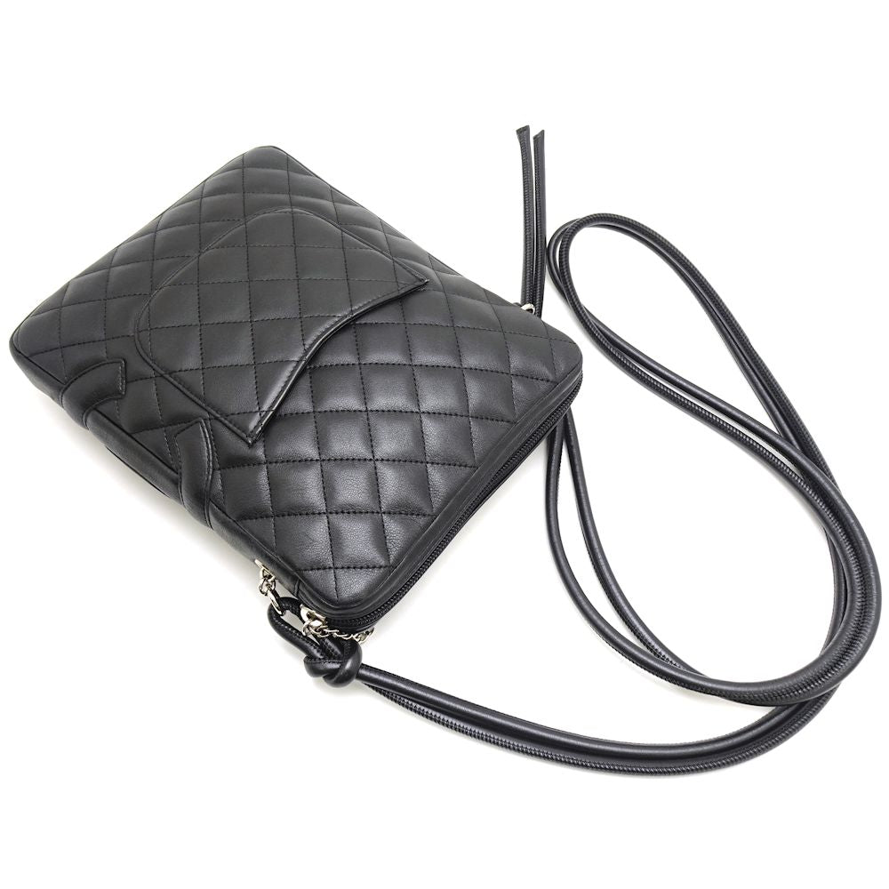Chanel Cambon Line Shoulder Bag Crossbody Calf Black Crossbody Bag