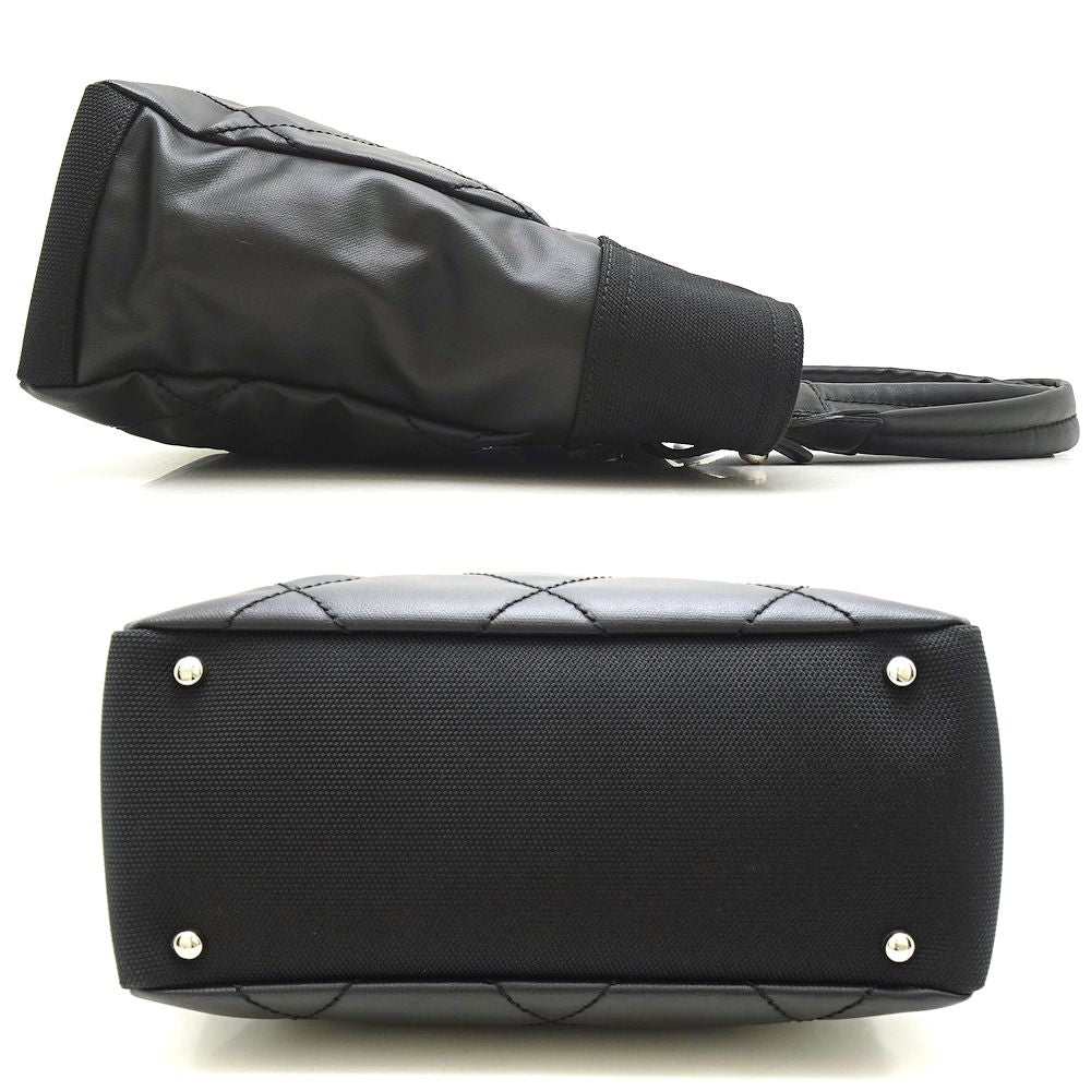 Chanel Paris Biarritz Tote PM x Leather Canvas Tote Bag