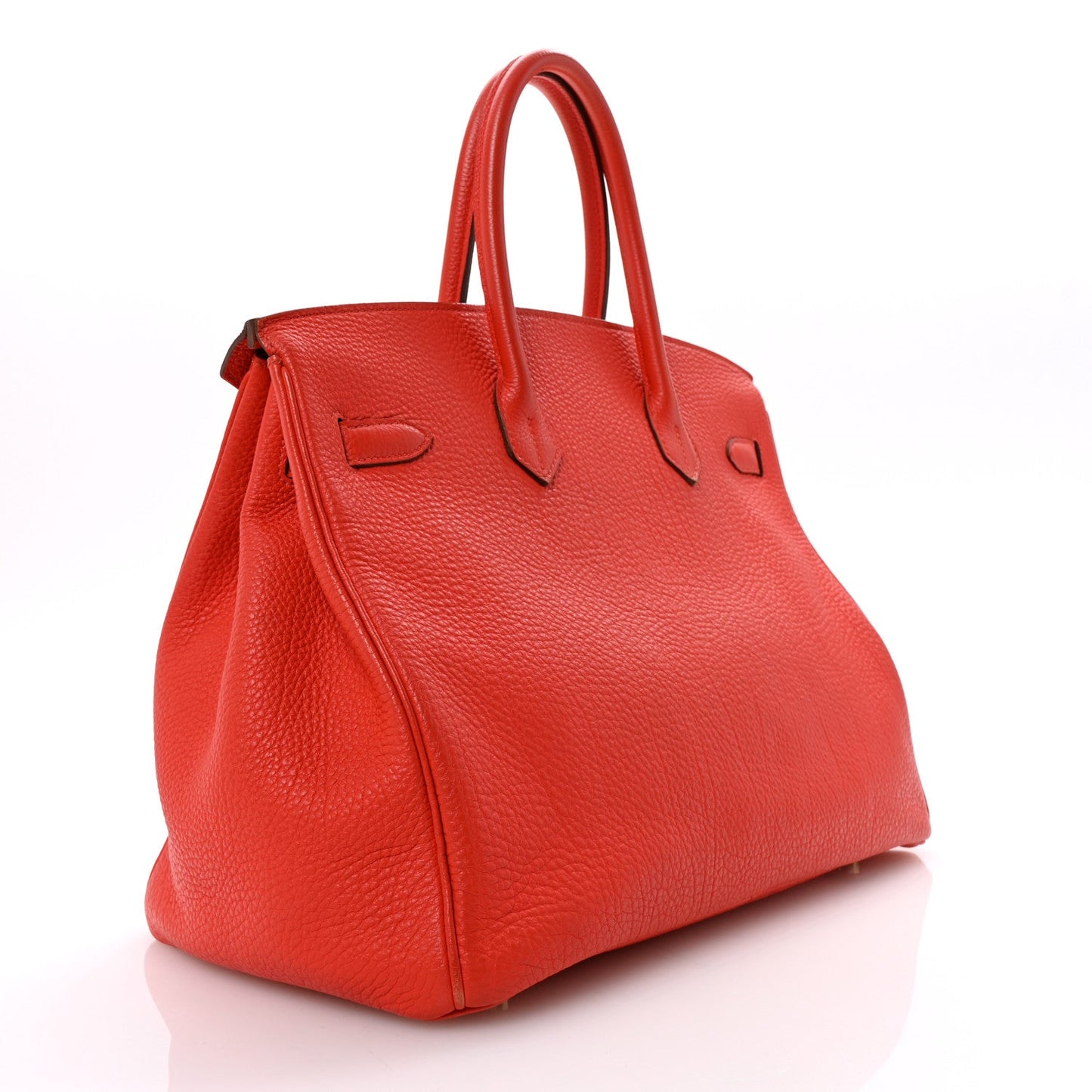 Hermes Togo Birkin Rouge De Coeur Handbag Travel Bag