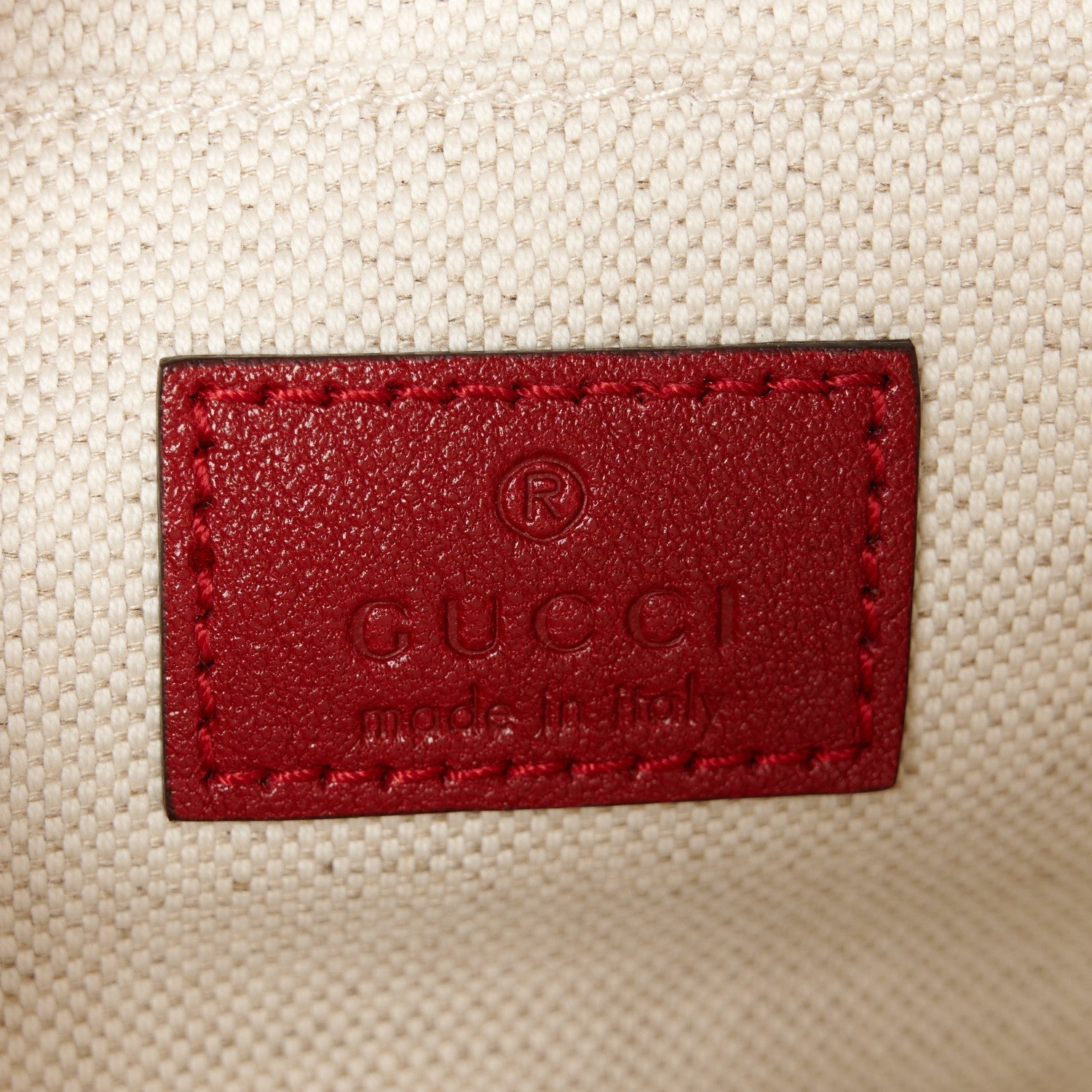 Gucci Sakai Be Green Calfskin Diagonal Stitched Small Blondie Shoulder Bag Rosso