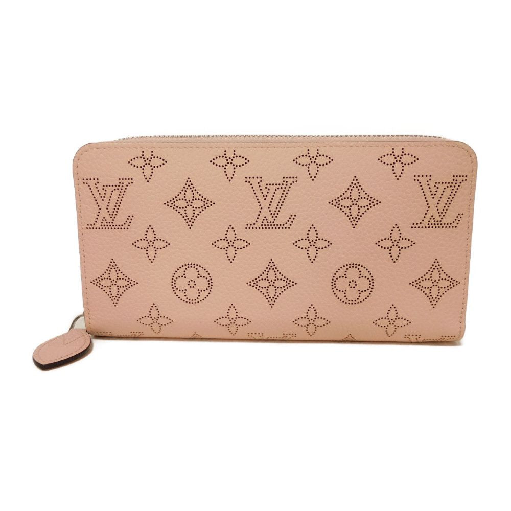 Louis Vuitton Long Purse M82755 Mahina stamped Monogram Leather Pink Wallet Case