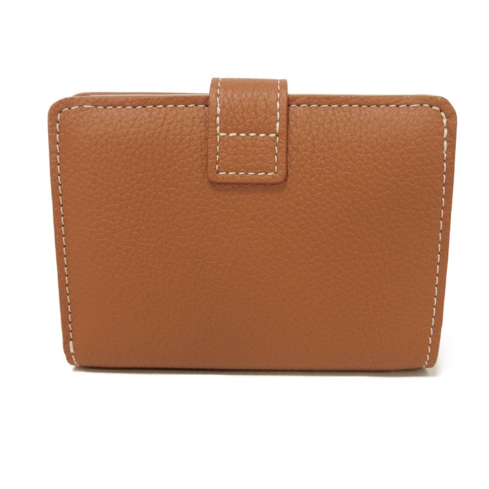 Louis Vuitton Bifold M12148 cognac Current Padlock Leather Calf Brown Wallet Case