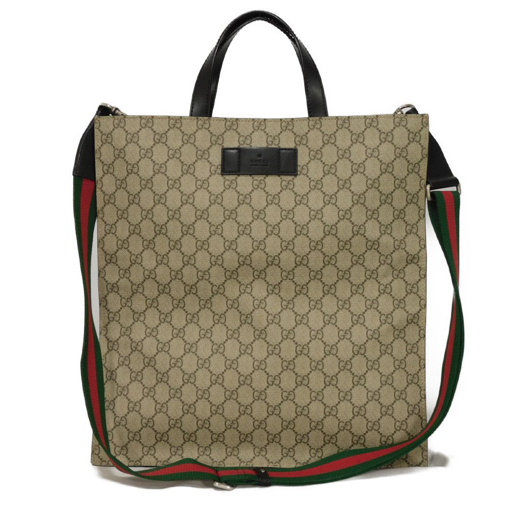 Gucci K5IAN Soft GG Supreme polyurethane Canvas Beige Tote Bag
