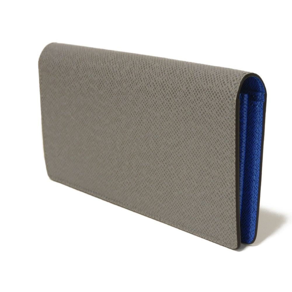 Louis Vuitton Long Purse M11580 Taiga Gris Leather Blue Gray Wallet Case