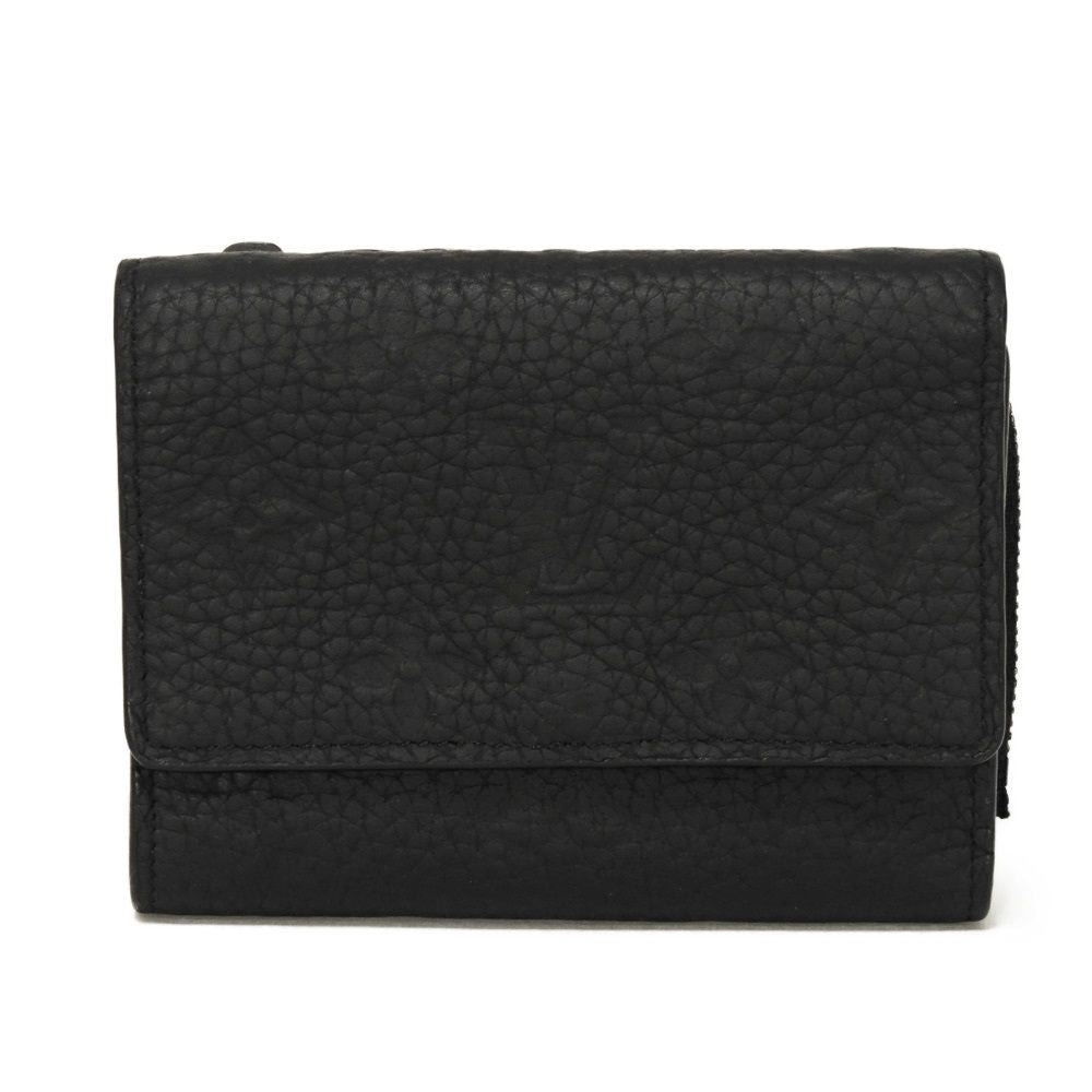 Louis Vuitton Tri-fold M82556 Taurillon Clemence embossed Monogram Leather Wallet Case
