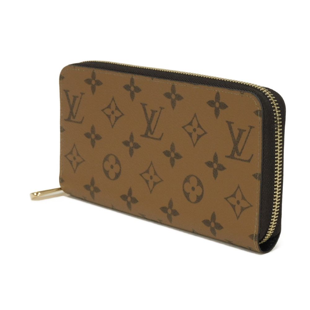 Louis Vuitton Long Purse M82444 Reverse x Monogram Leather Canvas Brown Wallet Case