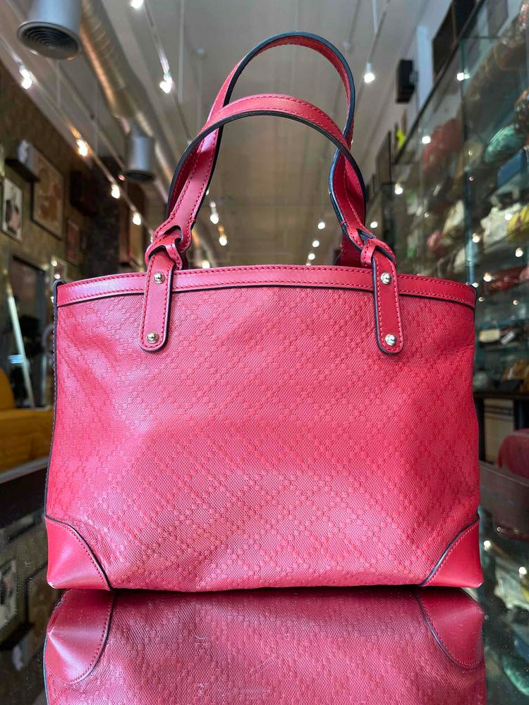 Gucci Guccidiamante Red Leather Tote
