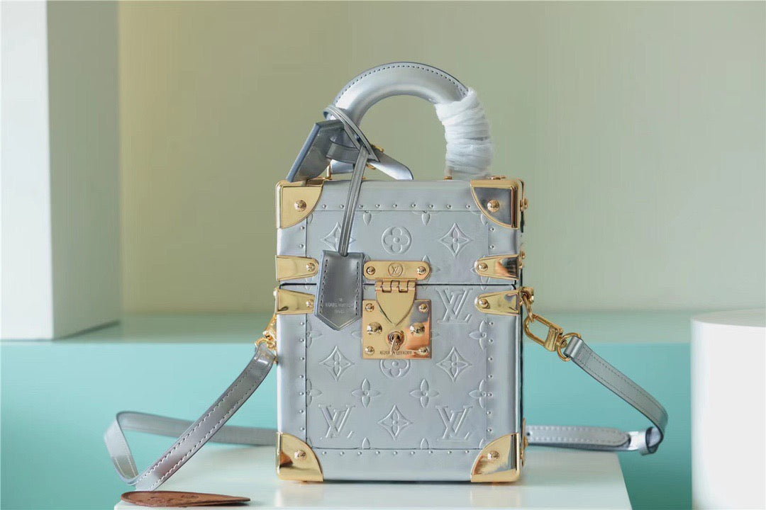 Top Quality The Camera Box Empreinte By Monogram Blue Crossbody Bag