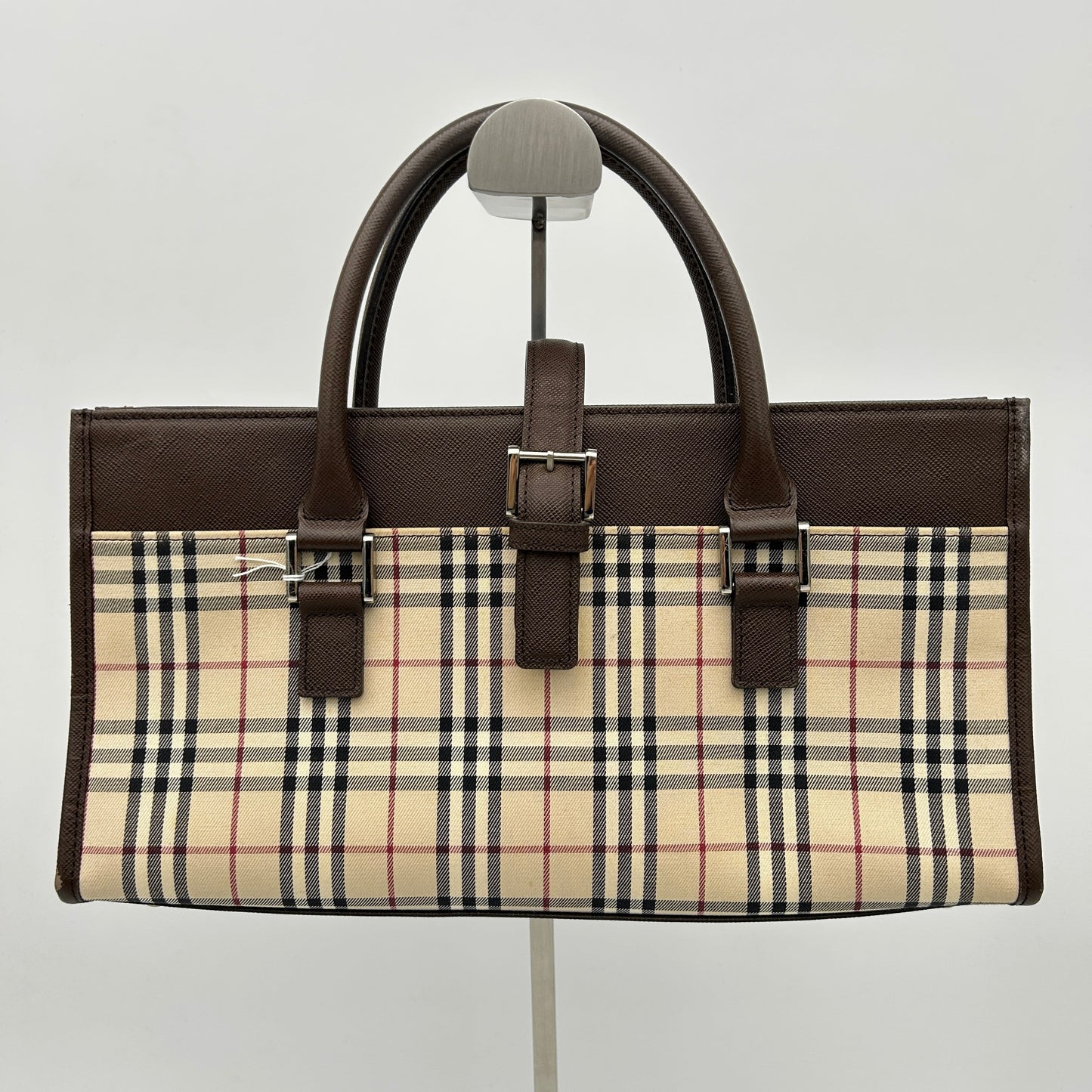 Burberry Luxury Nova Check Handbag Travel Bag Check Handbag Yveae878