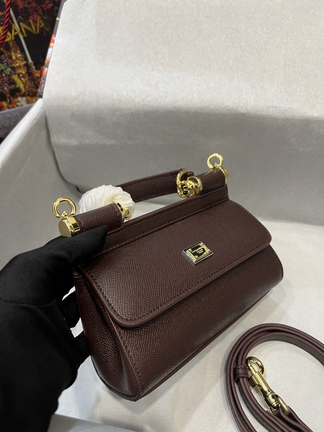 Sicily Dauphine Purple Top Quality7116A10018M073 Small Travel Bag