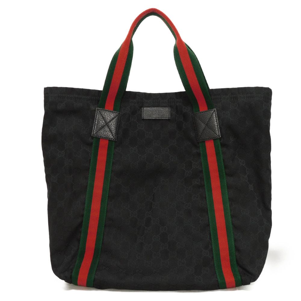 Gucci Calf Tote Bag Leather Canvas