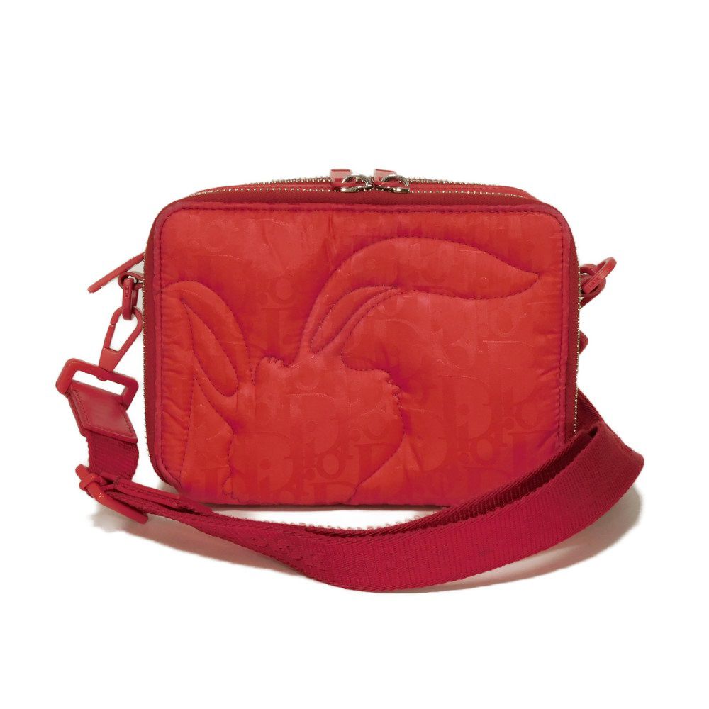 Dior Mirage Quilting Rabbit Messenger Shoulder Bag Nylon