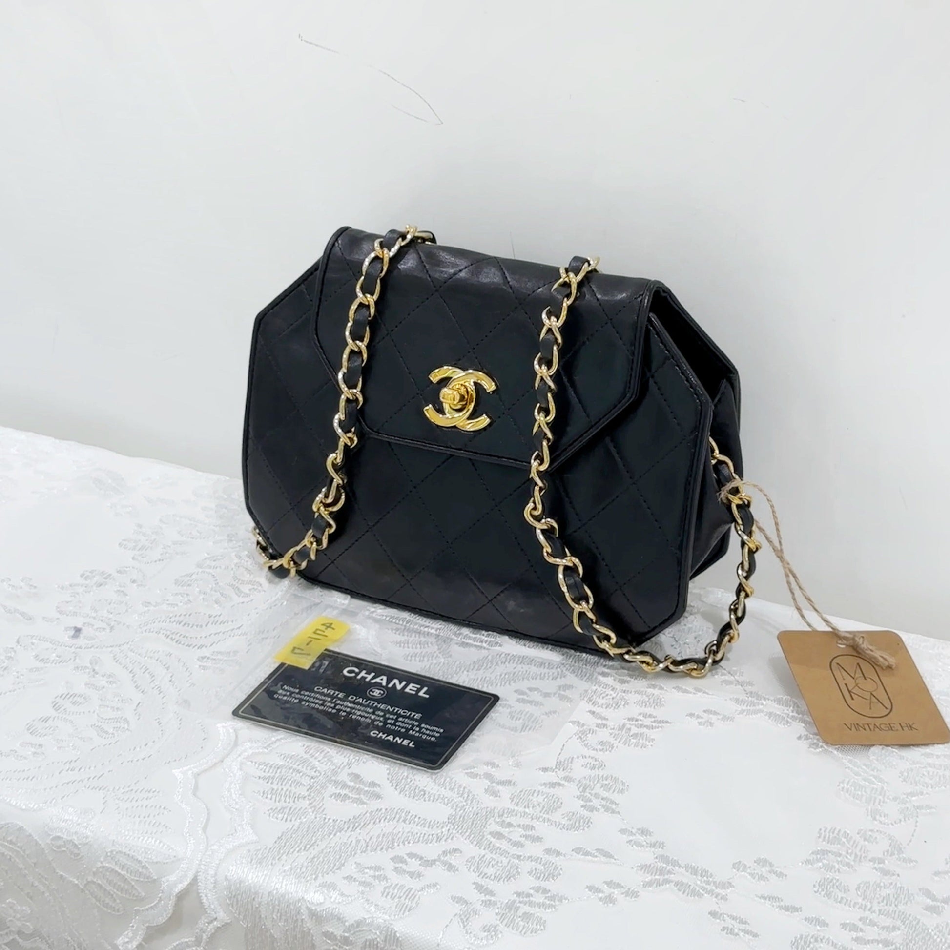 Chanel   octagonal quilted chain bag