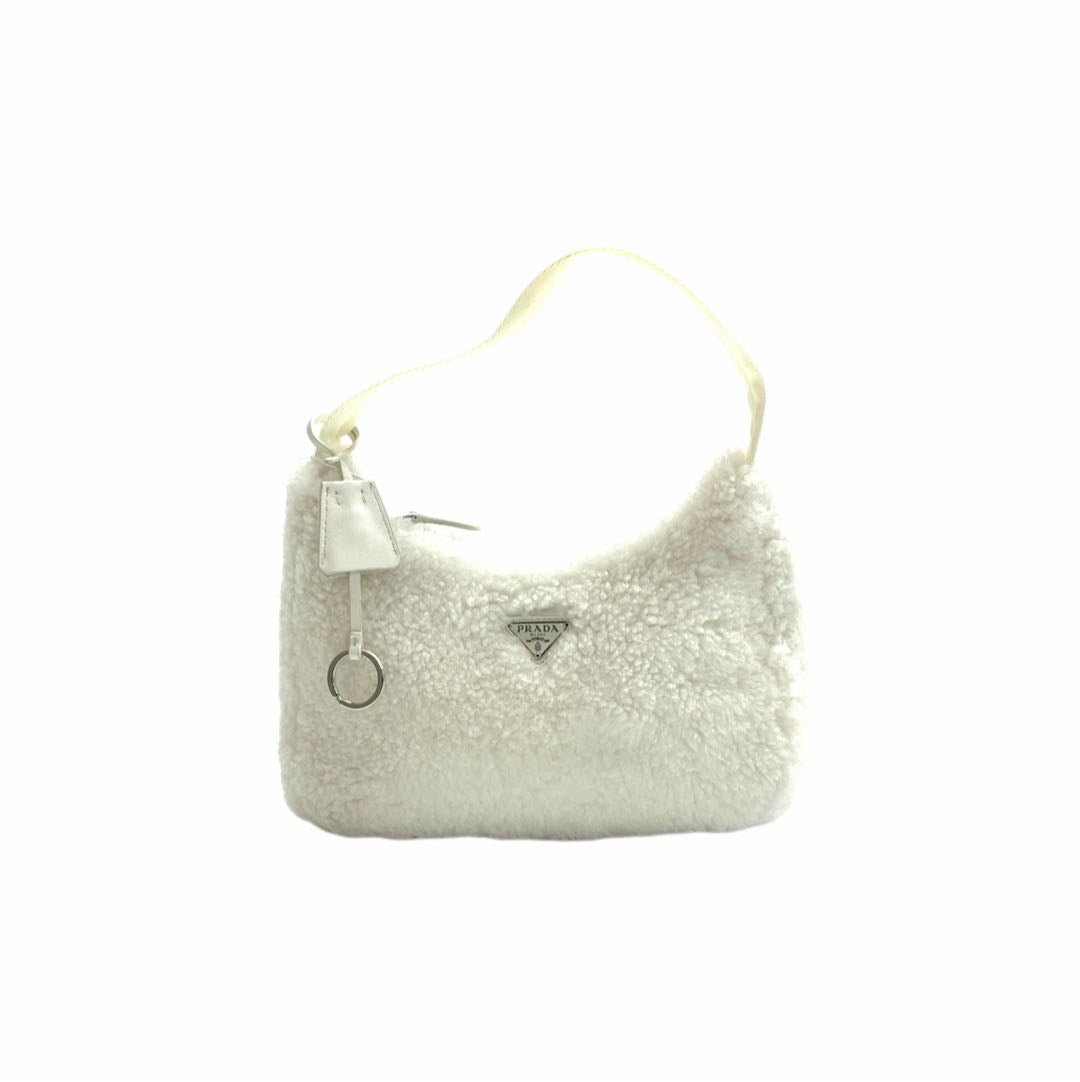 Prada Re Edition Shearling Shoulder Bag