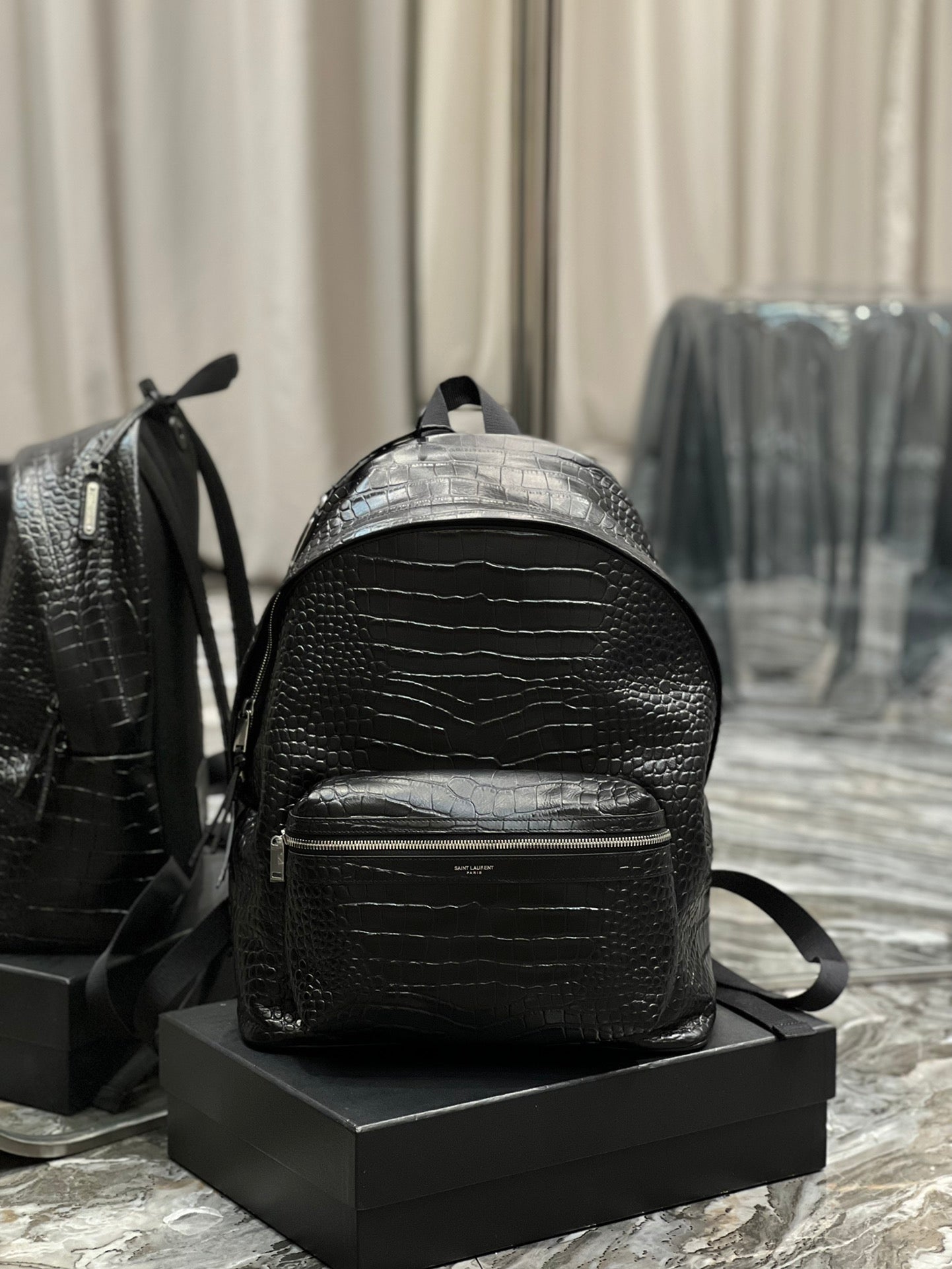 YSL Saint Laurent YSL Top Quality City Backpack For Women Black