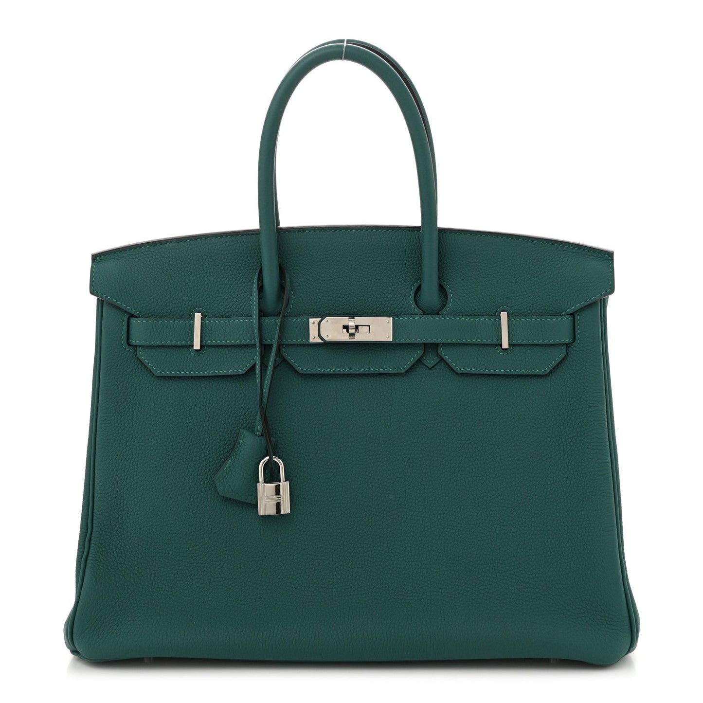 Hermes Togo Birkin Malachite Handbag Travel Bag