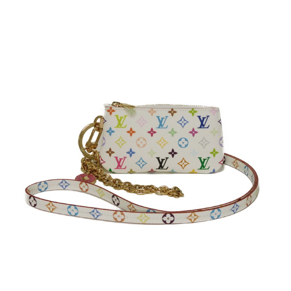 Louis Vuitton Coin M14099 LVxTM Phone Holder Monogram Canvas White Multicolor Handbag