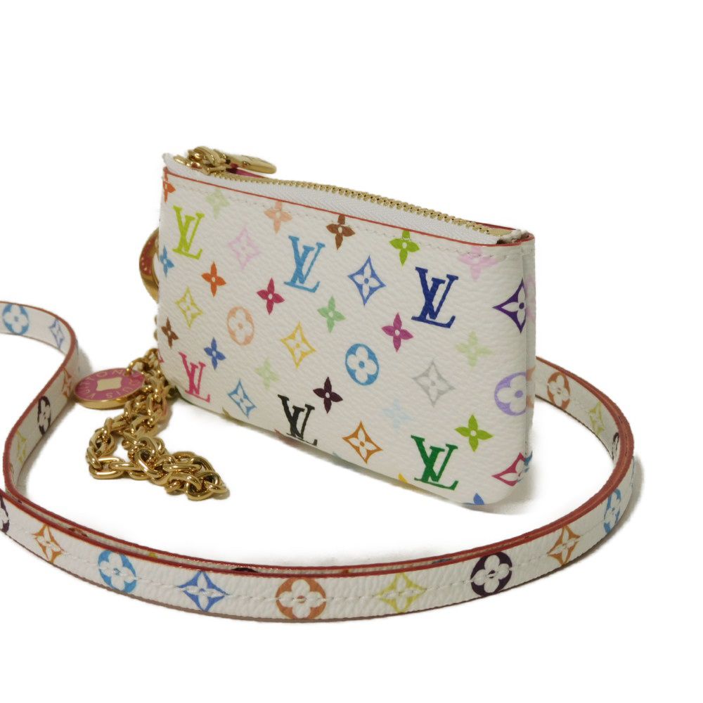 Louis Vuitton Coin M14099 LVxTM Phone Holder Monogram Canvas White Multicolor Handbag