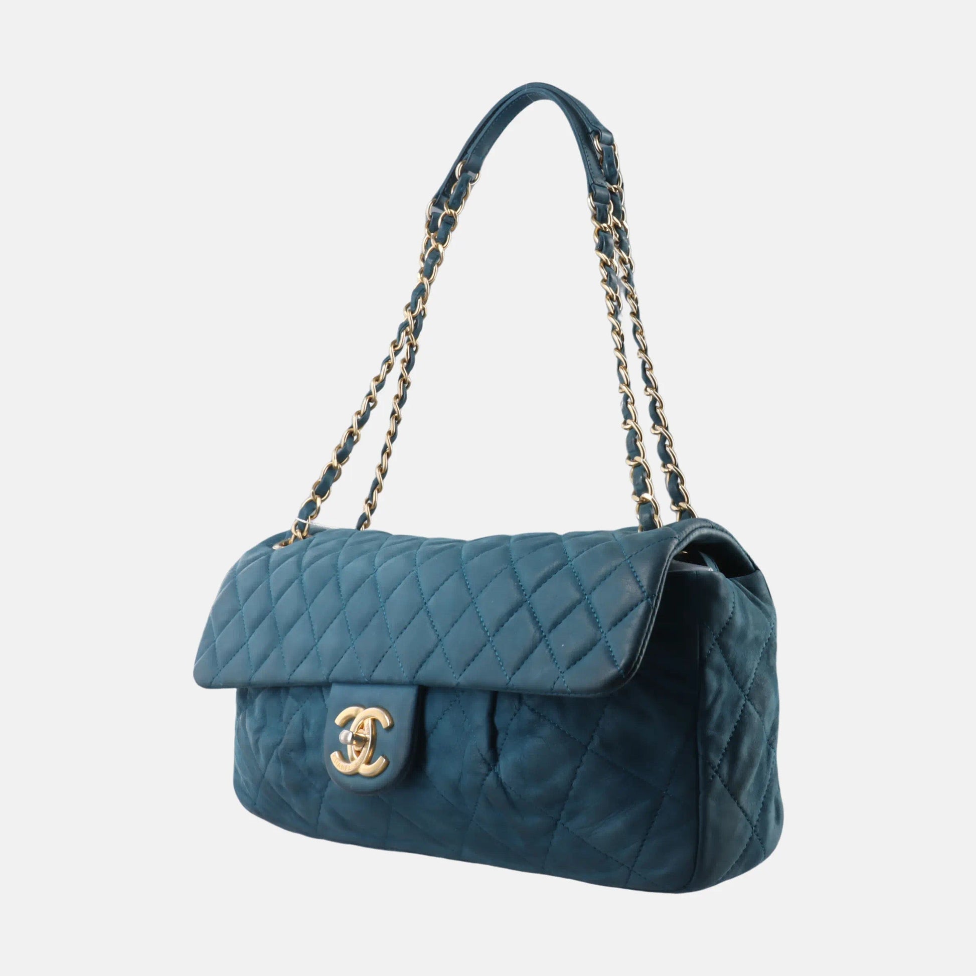 Chanel Classic Flap Seasonal - Calfskin Navy Leather Shoulder Bag