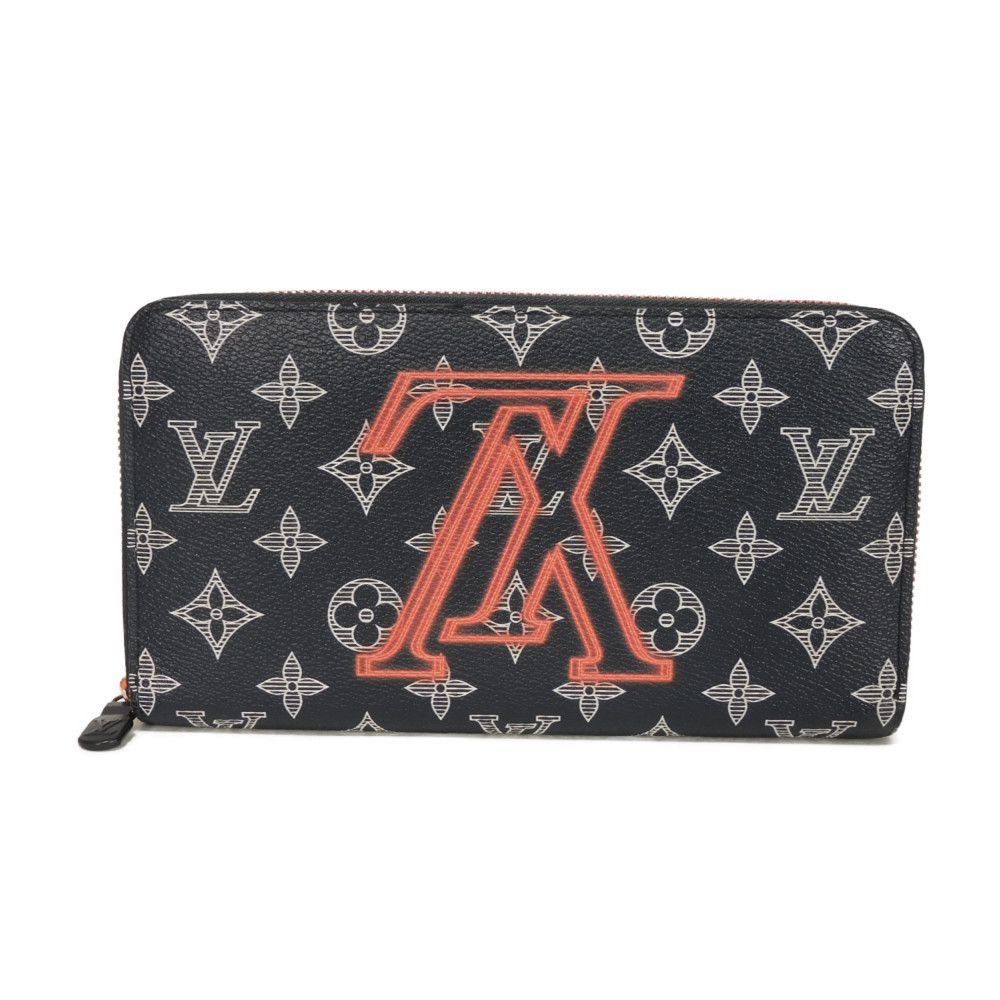 Louis Vuitton Long Purse M62931 Ink x Monogram Leather Canvas White Wallet Case