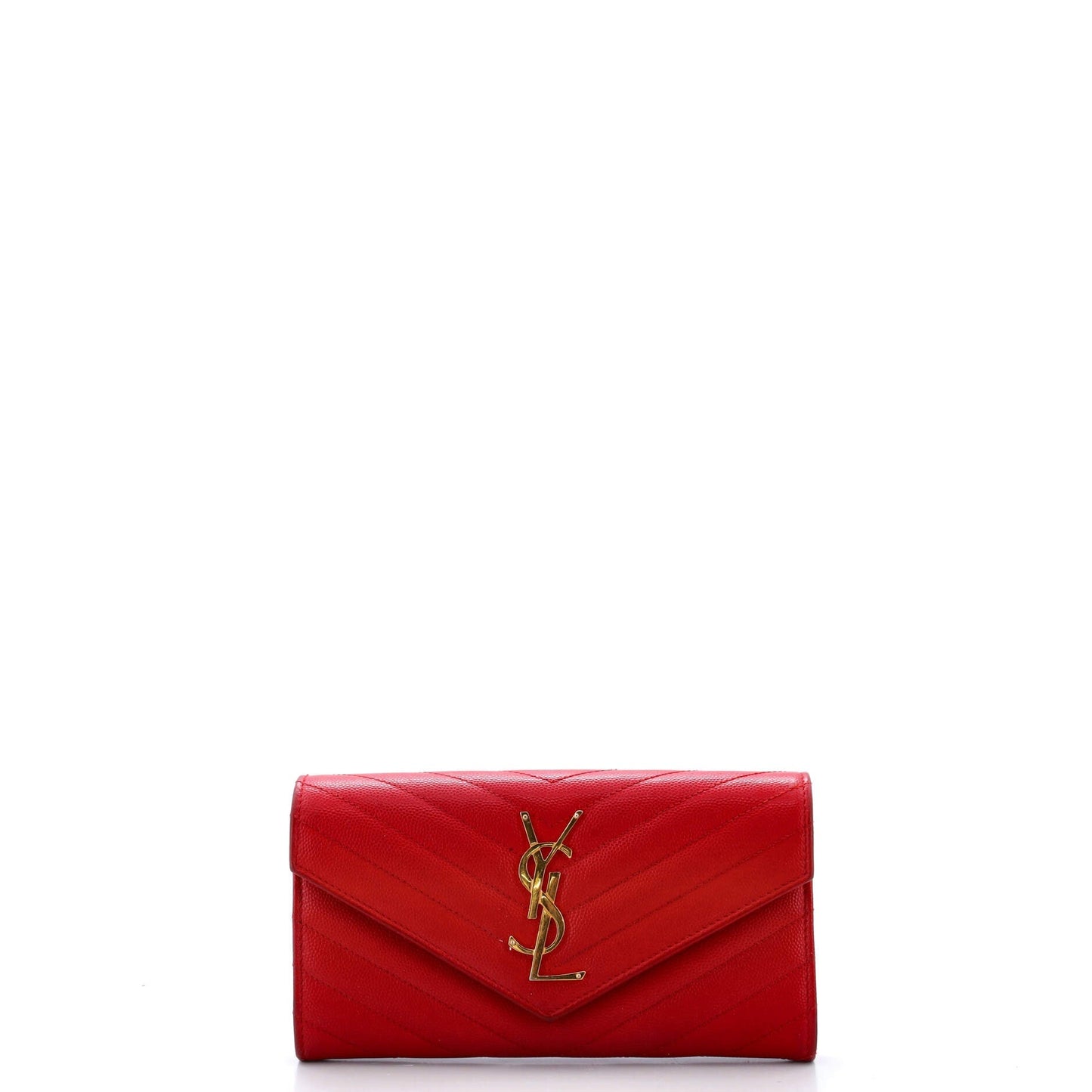 YSL Saint Laurent Saint Laurent Trending Classic Flap Wallet Chevron Leather Matelasse Travel Bag