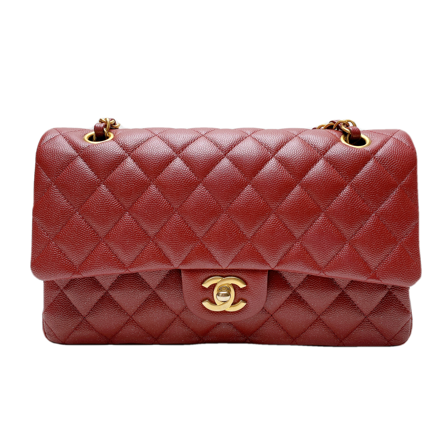 Chanel Cf In Maroon Bag