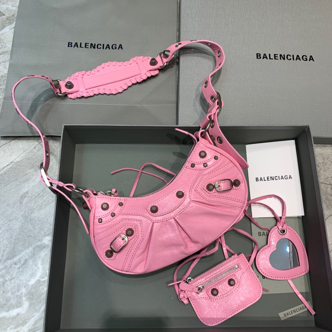 Balen Le Cagole Xs Shoulder Bag In Pink