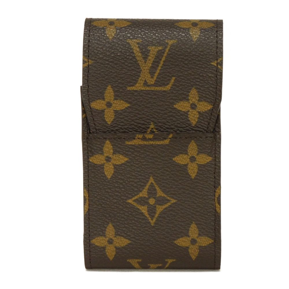 Louis Vuitton Cigarette M63024 x grain embossed Monogram Leather Canvas Brown Handbag