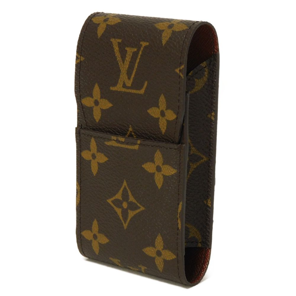 Louis Vuitton Cigarette M63024 x grain embossed Monogram Leather Canvas Brown Handbag