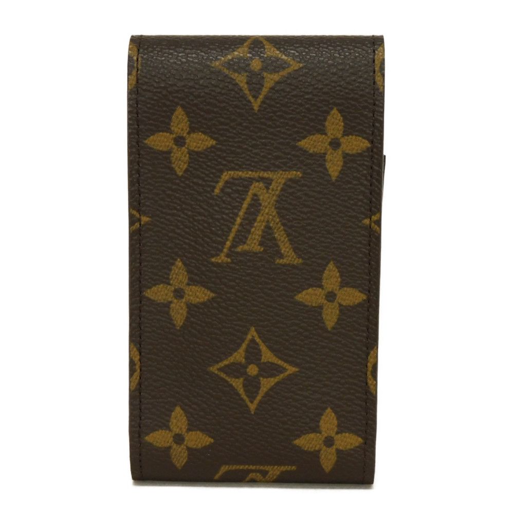 Louis Vuitton Cigarette M63024 x grain embossed Monogram Leather Canvas Brown Handbag
