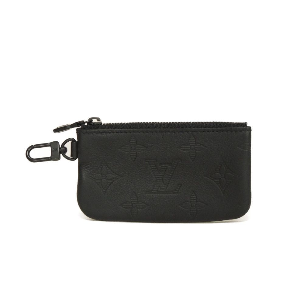 Louis Vuitton Coin M69827 Shadow embossing shadow Monogram Leather Black Crossbody Bag