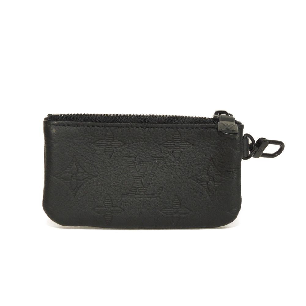 Louis Vuitton Coin M69827 Shadow embossing shadow Monogram Leather Black Crossbody Bag