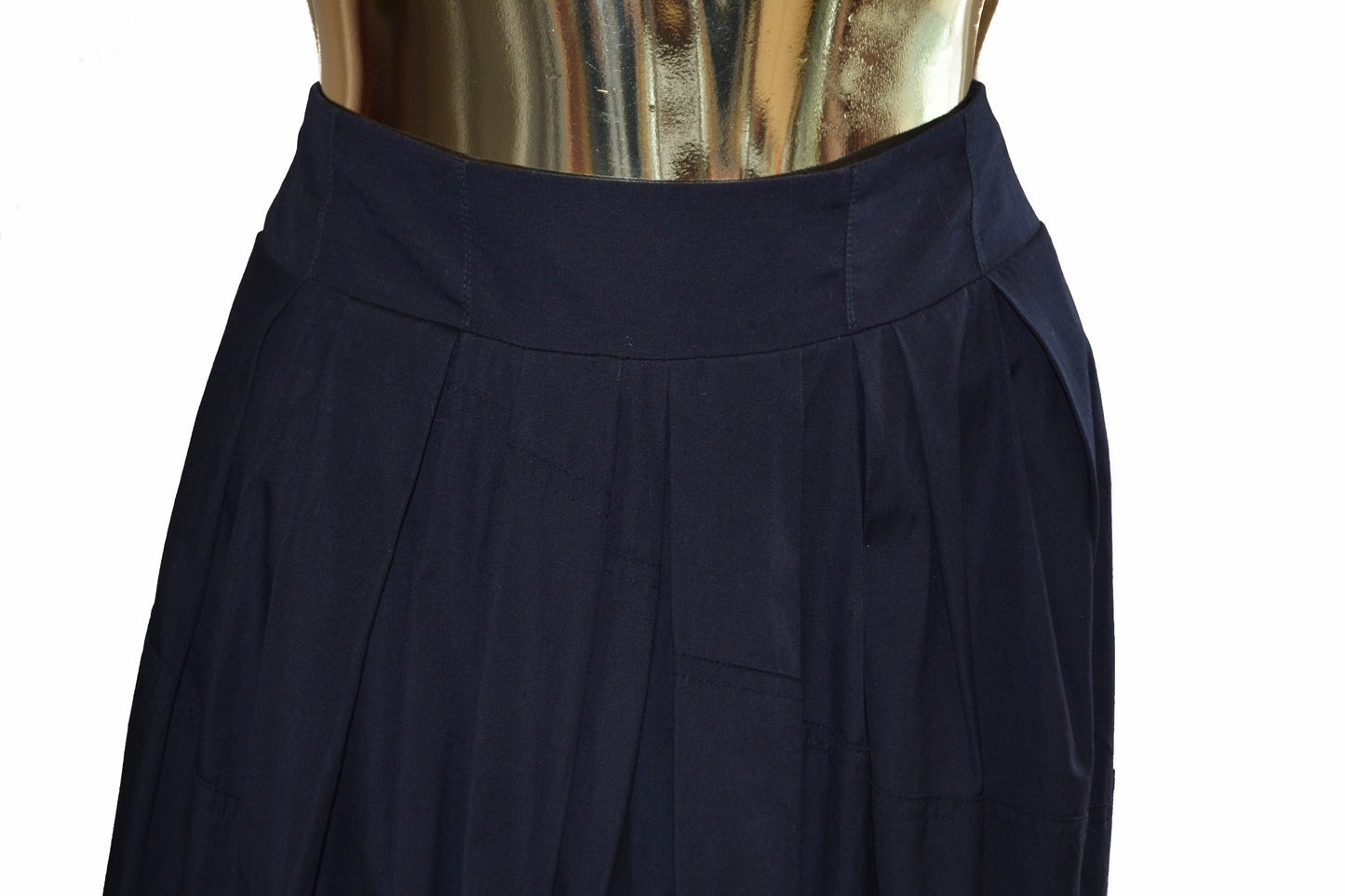 Louis Vuitton Navy Balloon Skirt Size 34