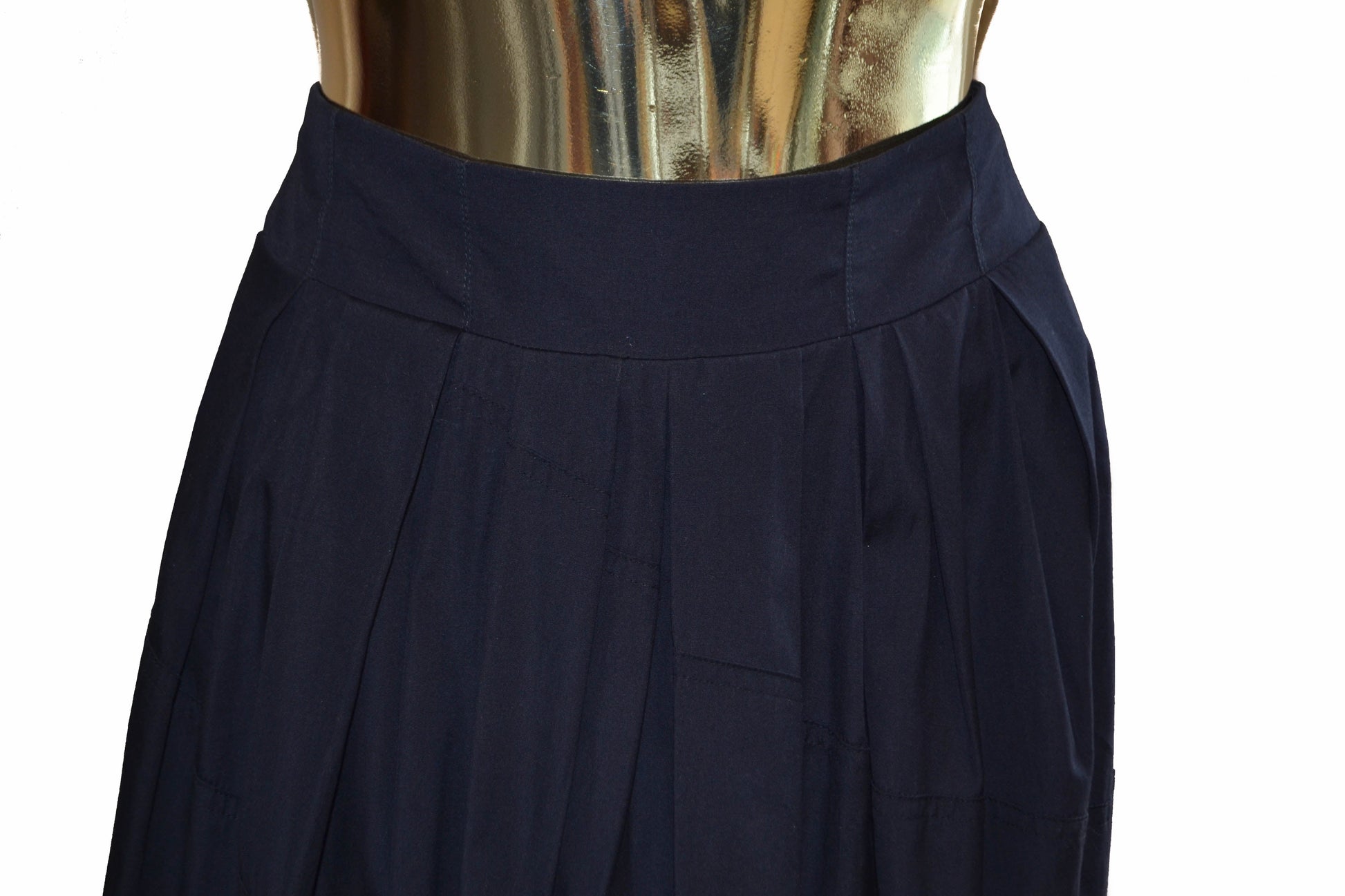 Louis Vuitton Navy Balloon Skirt Size 34