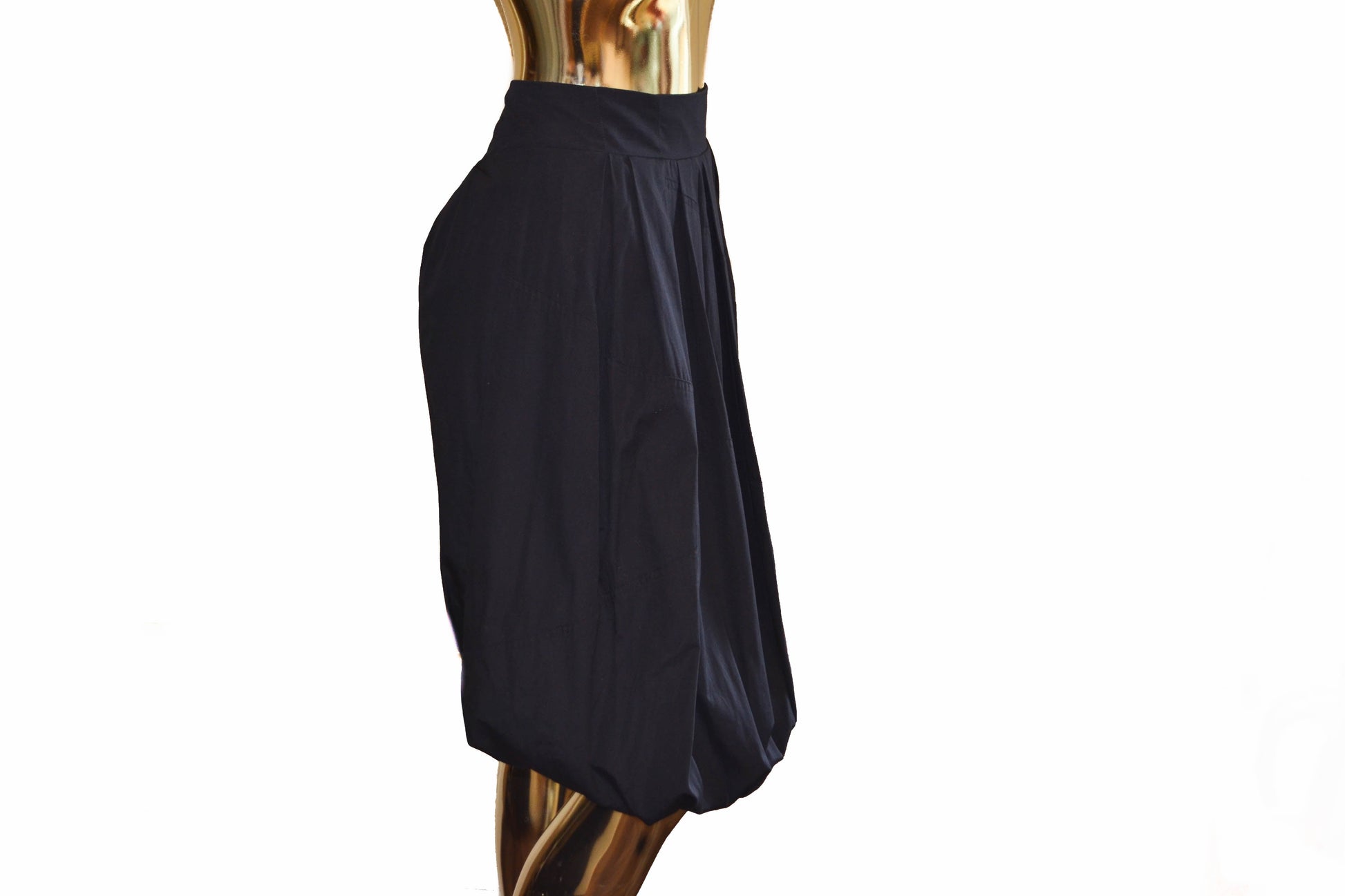 Louis Vuitton Navy Balloon Skirt Size 34