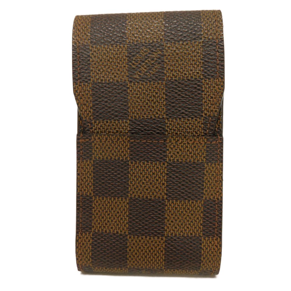 Louis Vuitton Cigarette N63024 Damier x grain Leather Canvas Brown Handbag