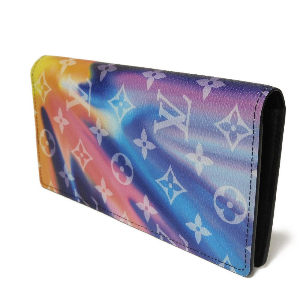 Louis Vuitton Long Purse M80957 Sunset Rainbow Monogram Canvas Wallet Case