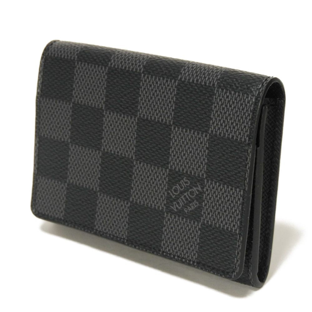 Louis Vuitton N63338 Damier Graffit x grain Leather Canvas Wallet Case