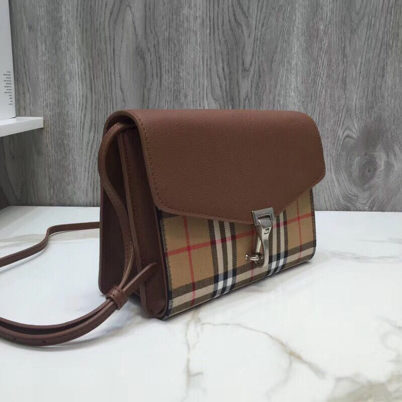 Top Quality Check And Crossbody Bag For Brown Small 9In24Cm 7524