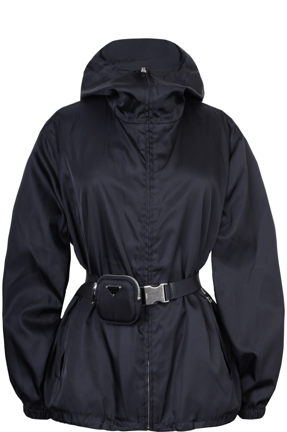 Prada Jacket Nylon Black Handbag