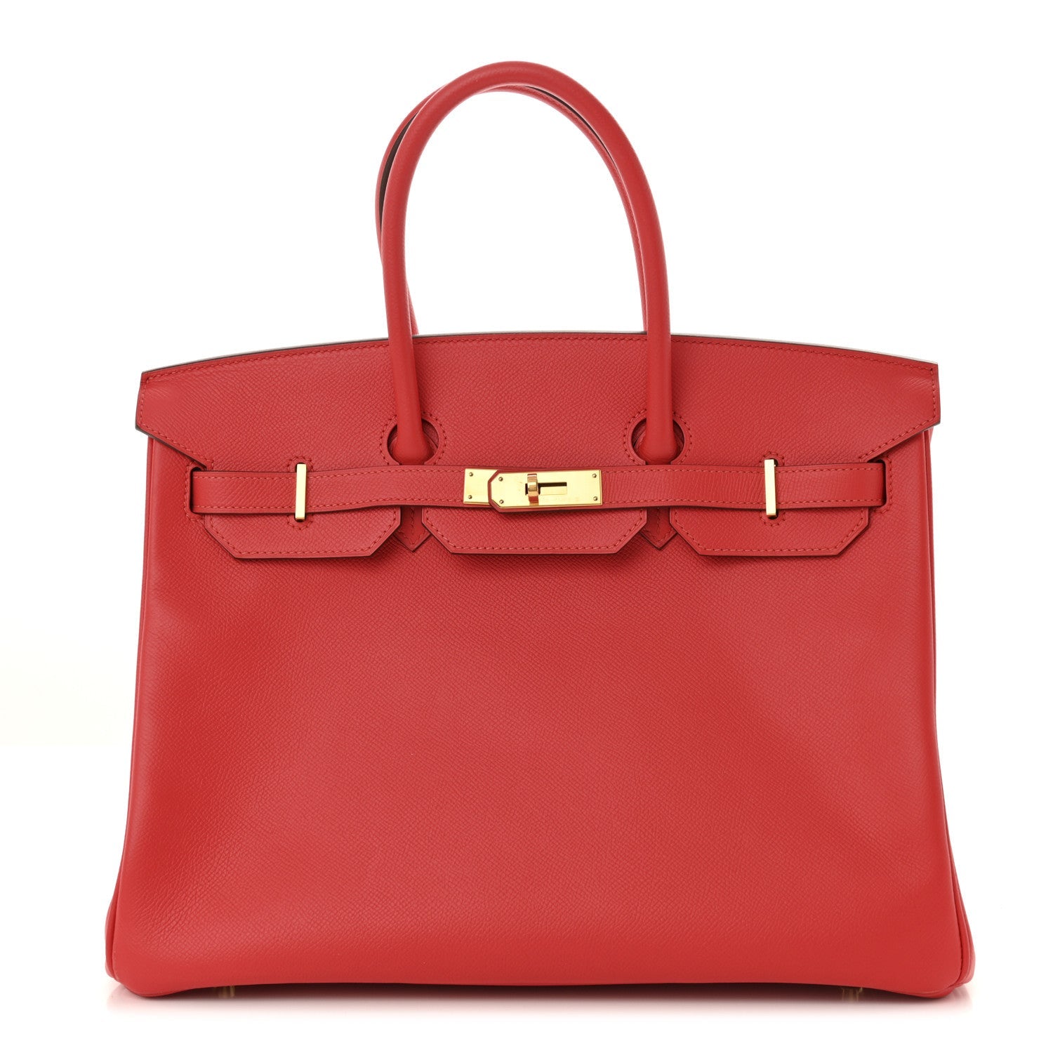 Hermes Epsom Birkin Rouge Tomate Handbag Travel Bag