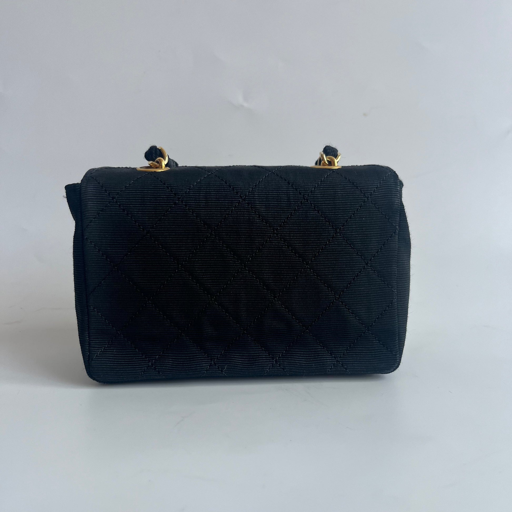 Chanel Fabric Extra Flap 24k Button Gold Shoulder Bag