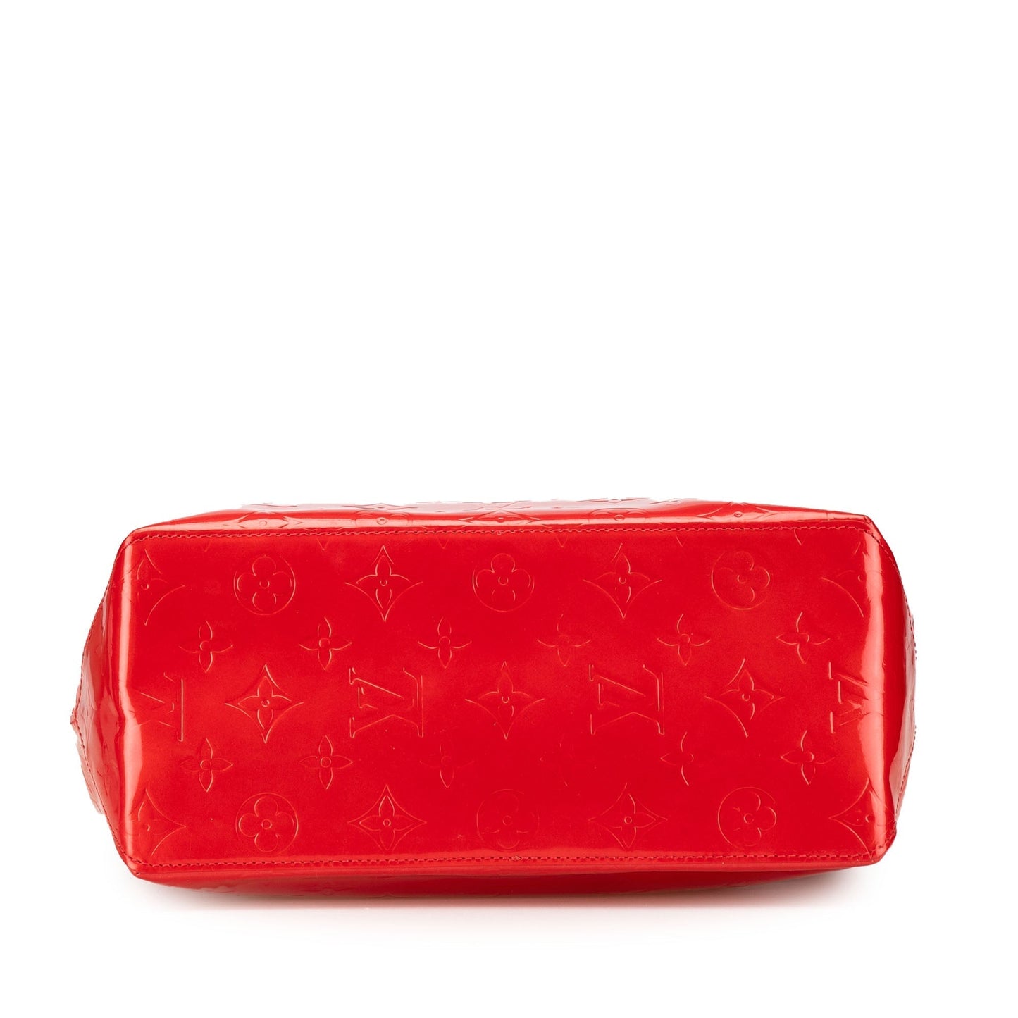 Red Louis Vuitton Monogram Vernis Reade MM Tote Bag