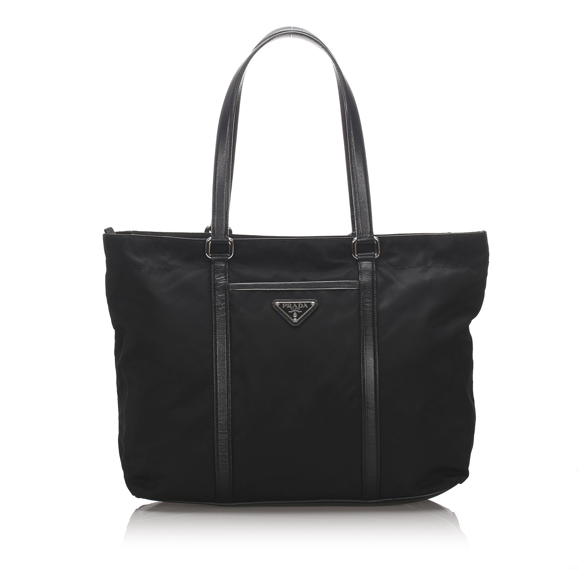 Prada Fabric Tessuto Tote Bag Italy Nylon Black Bag Italy 1